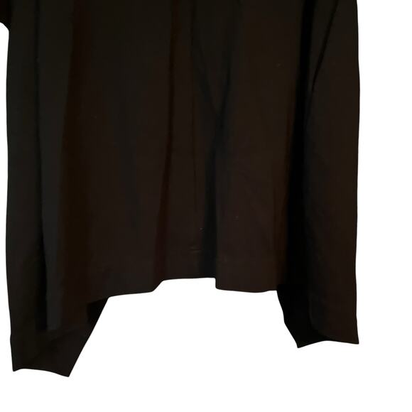 Lane Bryant Black Heavy Longline Open Drapey Cardigan Jacket 14/16 Lagenlook - Picture 6 of 9